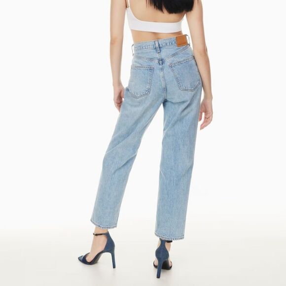 Denim Forum The Joni High Rise Loose Denim Jeans Light Blue Women's Size 25 - Picture 1 of 12